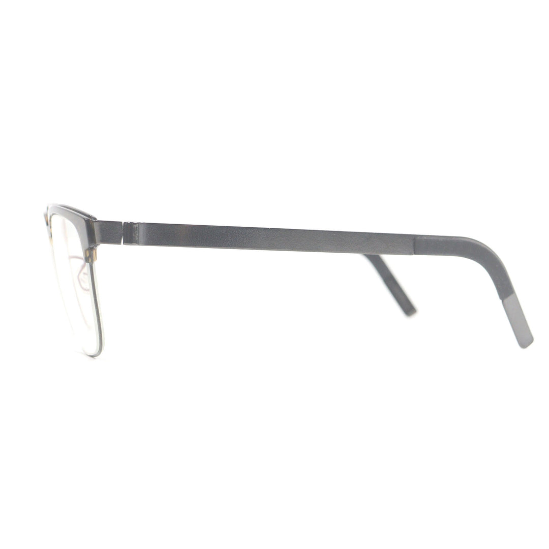 未使用品□LINDBERG リンドバーグ SHOWROOM SH ハーフリム サーモントメガネ 眼鏡 アイウェア 50□19-135 ブラウン系 デモレンズ