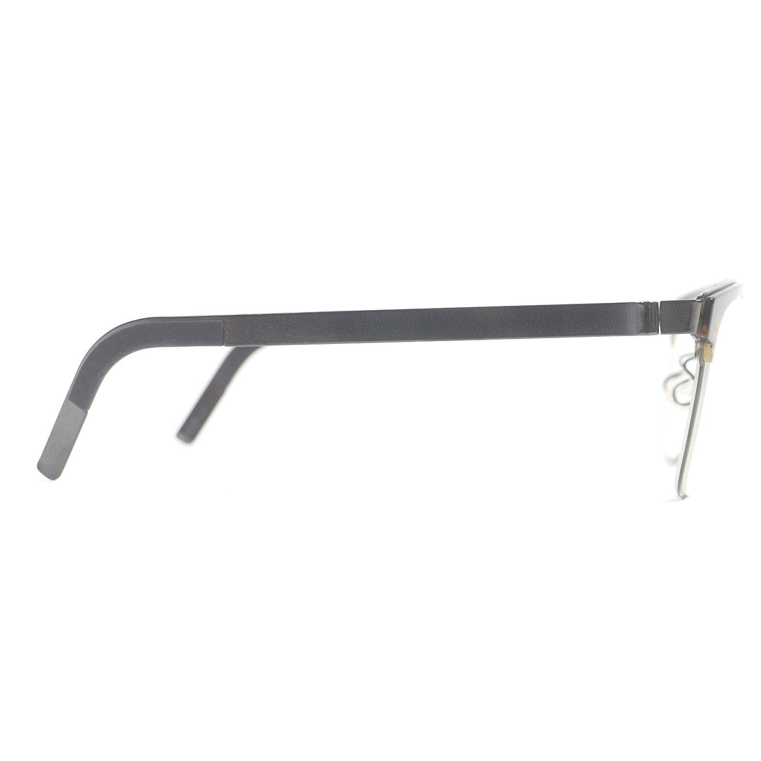 未使用品□LINDBERG リンドバーグ SHOWROOM SH ハーフリム サーモントメガネ 眼鏡 アイウェア 50□19-135 ブラウン系 デモレンズ