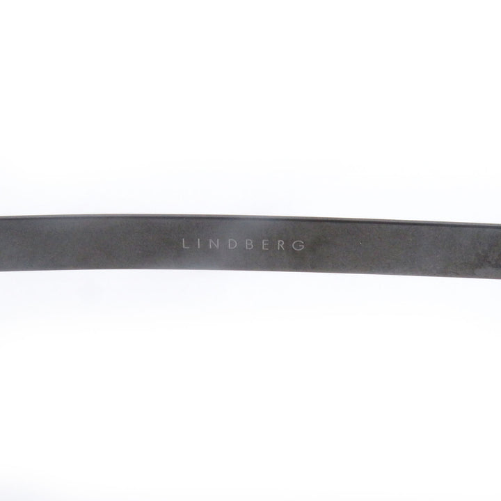 未使用品□LINDBERG リンドバーグ SHOWROOM SH ハーフリム サーモントメガネ 眼鏡 アイウェア 50□19-135 ブラウン系 デモレンズ