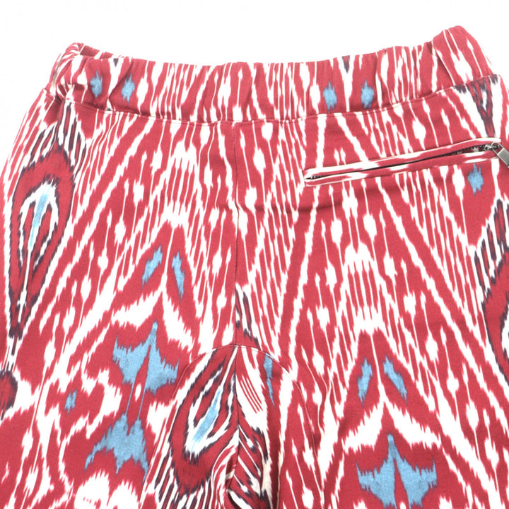 【ドンドン見直し】美品▼ETRO エトロ 総柄 フーデッド ジップアップ パーカー ハーフパンツ セットアップ レッド S/XS 伊製 メンズ