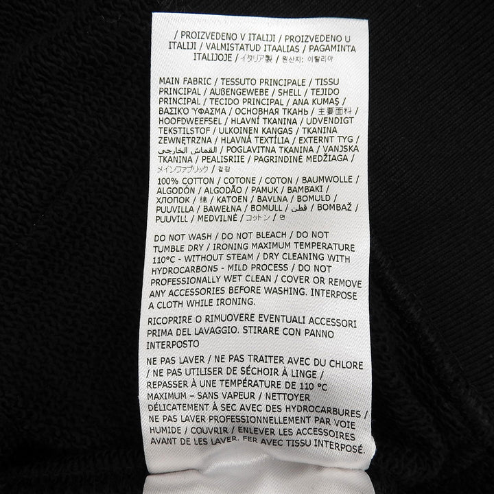 未使用品▲JIL SANDER+ ジルサンダープラス 24SS J40GU0102 コットン100％ ロゴラベル付 長袖 スウェット 黒 M 伊製 正規品 レディース