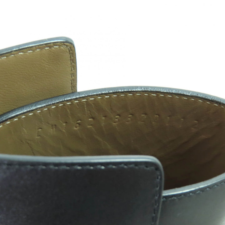 美品★HERMES エルメス ネオ シルバー金具 ケリーバックル レザー ショートブーツ ブラック 34.5 箱・保存袋付き イタリア製 レディース
