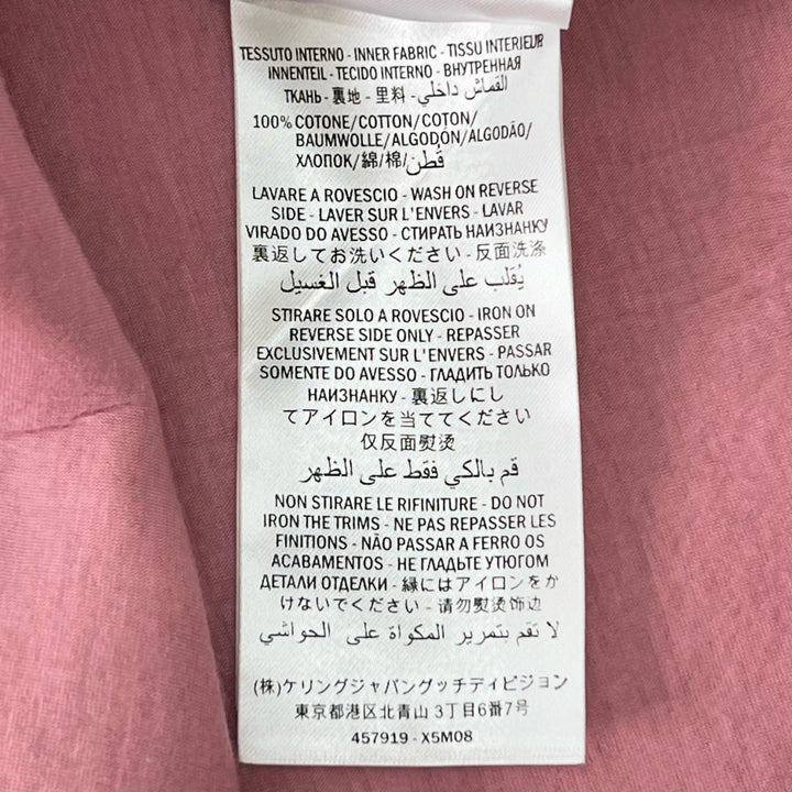 極美品▲GUCCI グッチ 457919 総レース シェリーライン 台形 膝丈 スカート ブラック ピンク S イタリア製 正規品 レディース