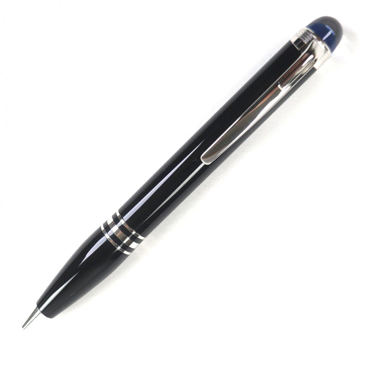 極美品▼MONTBLANC モンブラン スターウォーカー 新型 ブルードーム 現行品 ツイスト式 ボールペン ブラック シルバー 筆記確認済み