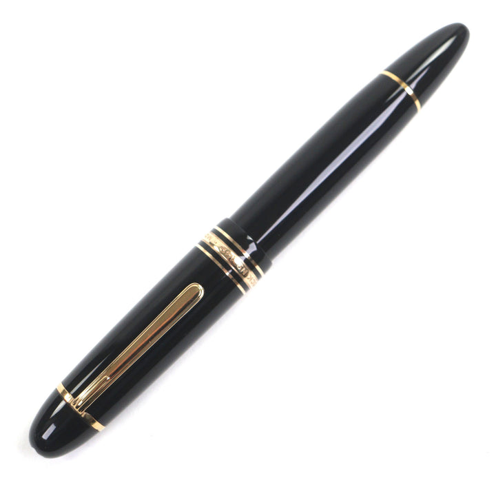 極美品▼MONTBLANC モンブラン マイスターシュテュック 149 ペン先14K EFニブ ホワイトスター 万年筆 ブラック ゴールド ドイツ製 メンズ