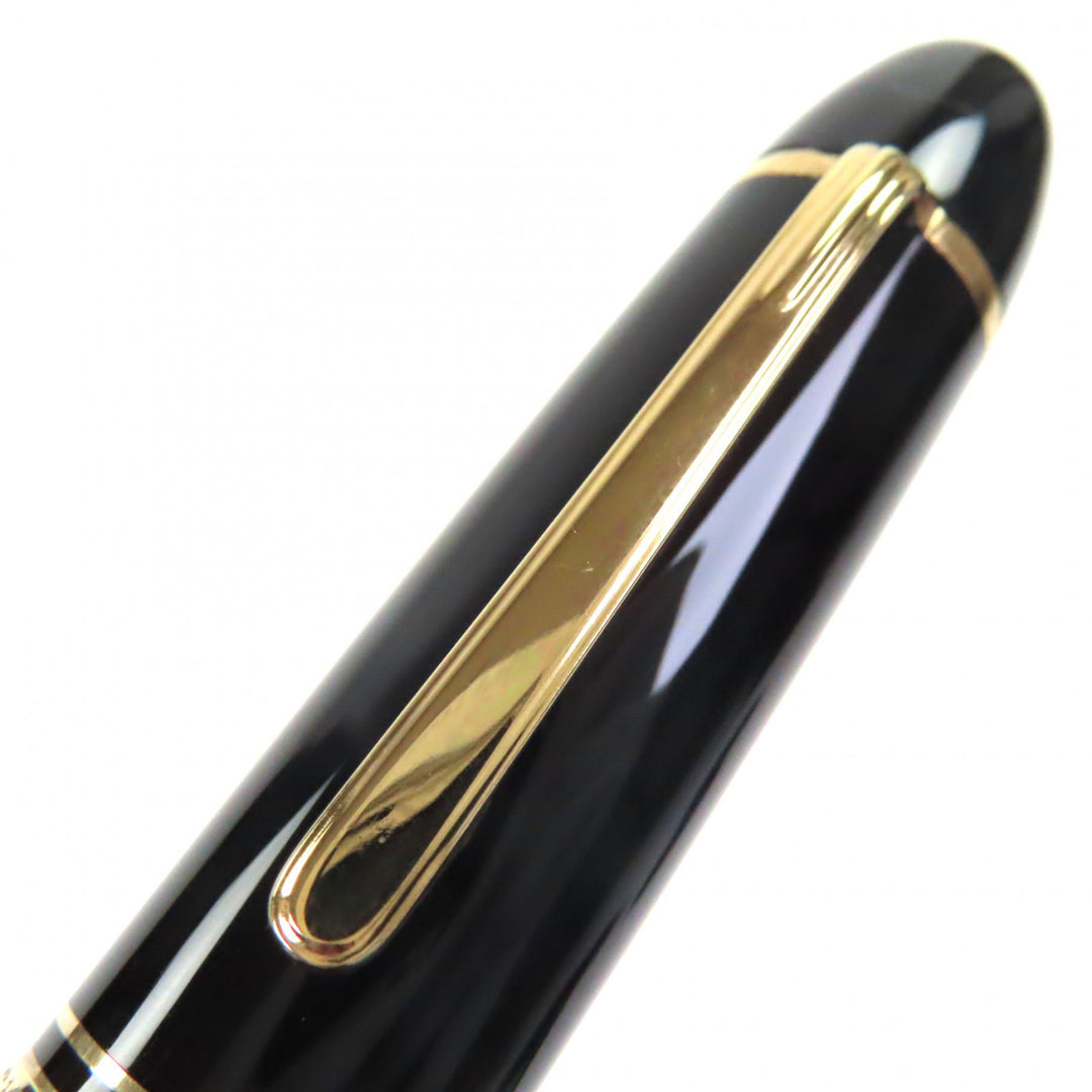 極美品▼MONTBLANC モンブラン マイスターシュテュック 149 ペン先14K EFニブ ホワイトスター 万年筆 ブラック ゴールド ドイツ製 メンズ
