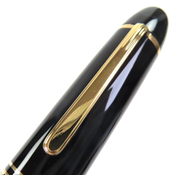 極美品▼MONTBLANC モンブラン マイスターシュテュック 149 ペン先14K EFニブ ホワイトスター 万年筆 ブラック ゴールド ドイツ製 メンズ