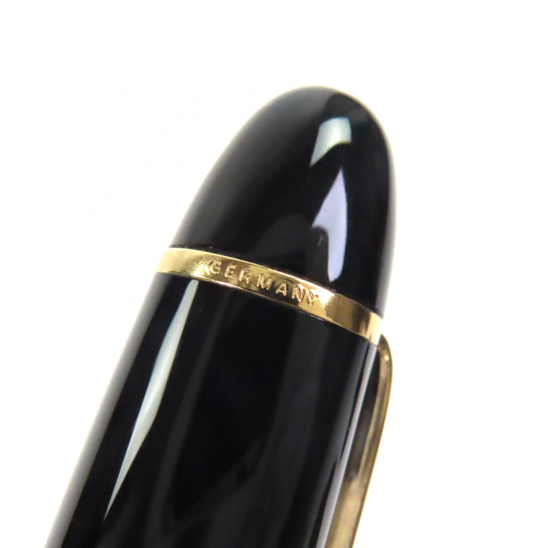 極美品▼MONTBLANC モンブラン マイスターシュテュック 149 ペン先14K EFニブ ホワイトスター 万年筆 ブラック ゴールド ドイツ製 メンズ
