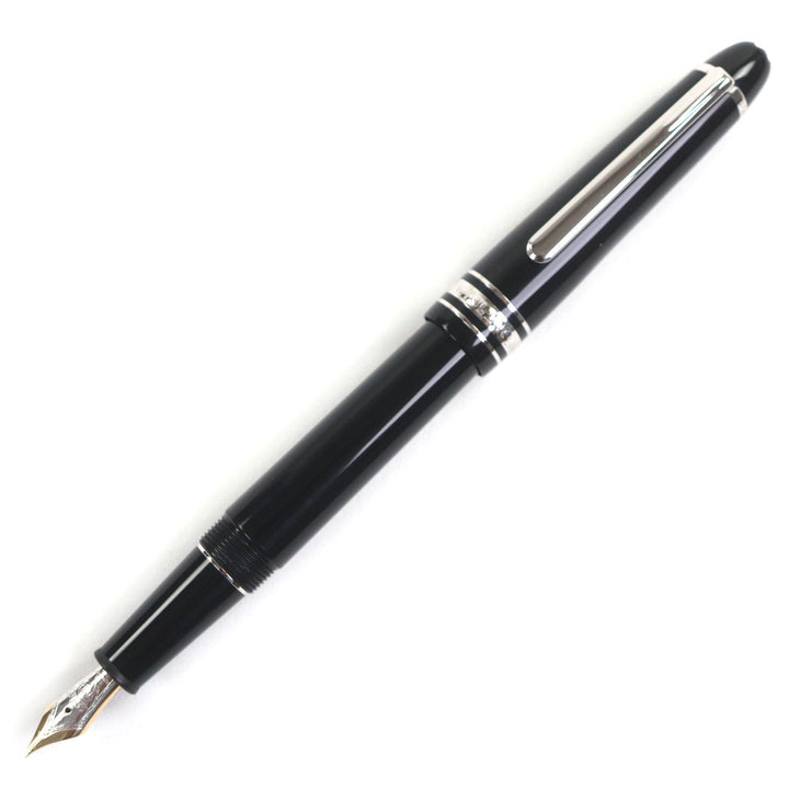 美品▼MONTBLANC モンブラン プラチナライン マイスターシュテュック 145 Pix クラシック ペン先14K Fニブ ホワイトスター 万年筆