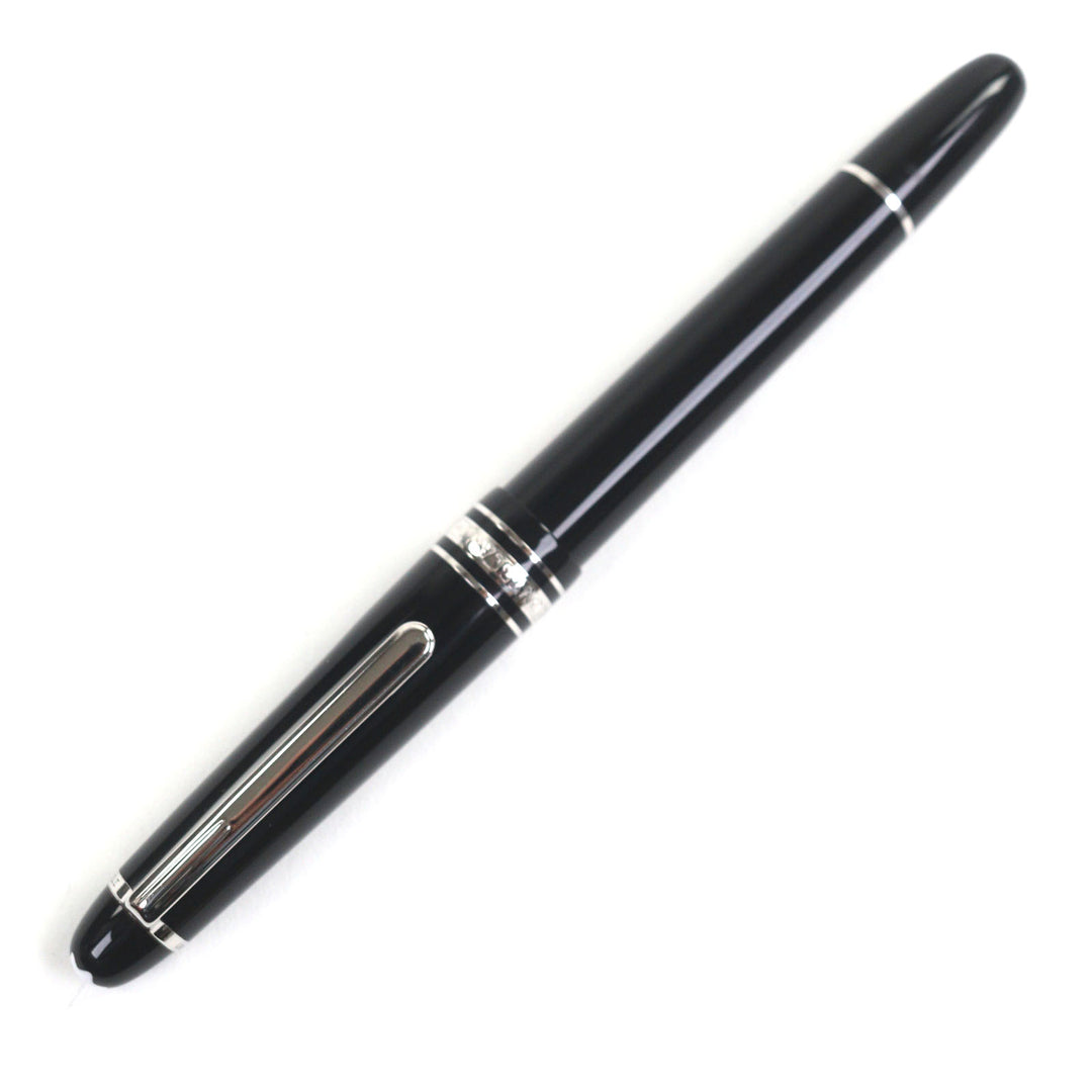 美品▼MONTBLANC モンブラン プラチナライン マイスターシュテュック 145 Pix クラシック ペン先14K Fニブ ホワイトスター 万年筆