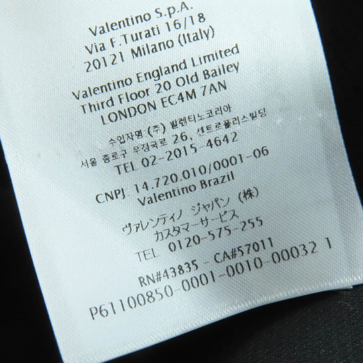 極美品☆VALENTINO ヴァレンティノ 2022年製 1B3VA050360 リボンタイ付 レース ワンピース ブラック 38 イタリア製 正規品 レディース