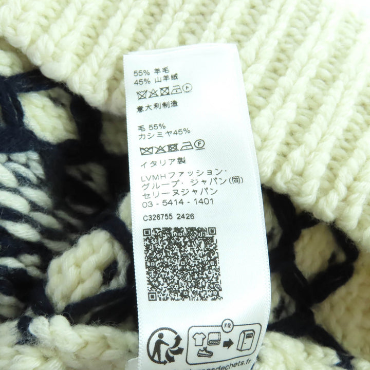 極美品★CELINE セリーヌ 24-25AW 2ADLR888Z01MA カシミヤ混 トリオンフ刺繍 クルーネック 長袖 ニット S 正規品 定価341000円