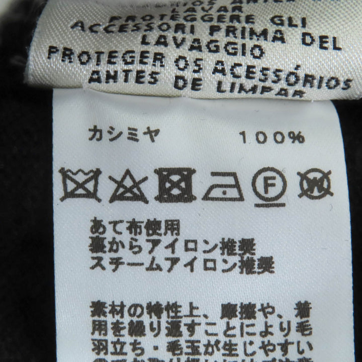 極美品◇HERMES エルメス カシミヤ100％ シルバー金具 Hリフト金具付き ショートスリーブ 半袖ニット 黒 36 英国製 正規品 レディース