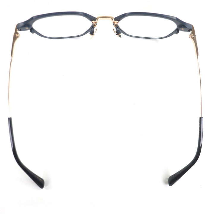 極美品▼DITA ディータ DTX425 UNION THREE メガネ 眼鏡 アイウェア ネイビー ピンクゴールド ブラック 49□19-145 箱付き 定価114400円