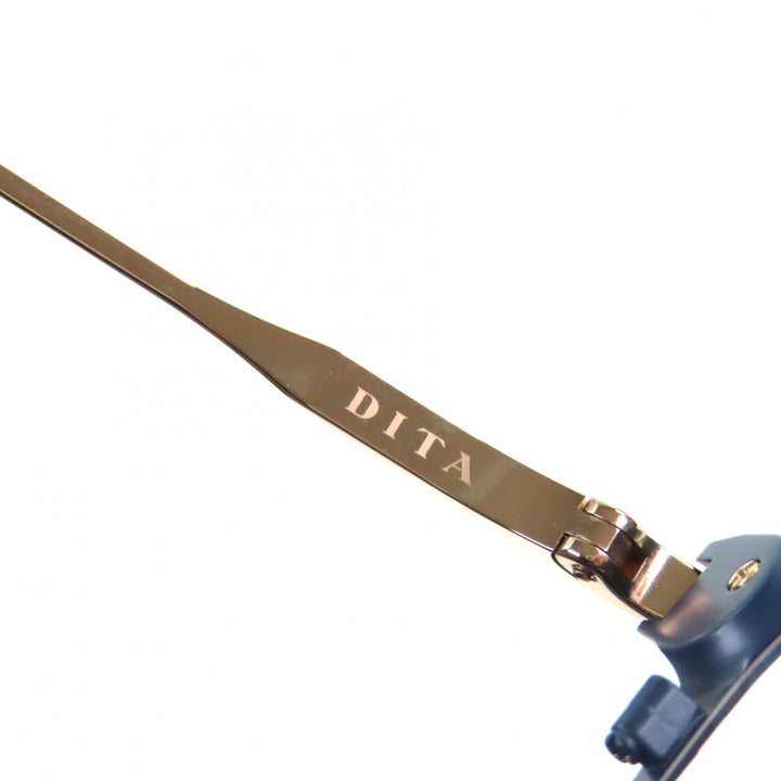 極美品▼DITA ディータ DTX425 UNION THREE メガネ 眼鏡 アイウェア ネイビー ピンクゴールド ブラック 49□19-145 箱付き 定価114400円