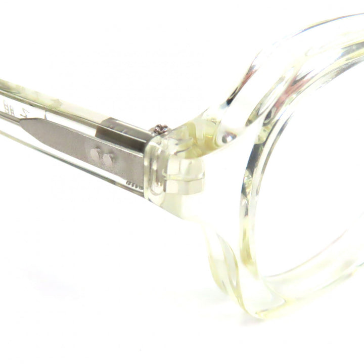 極美品▼金子眼鏡 カネコガンキョウ KAS-20 ACETATE メガネ 眼鏡 アイウェア クリア 45□24-147 度入り ケース付き 日本製 メンズ