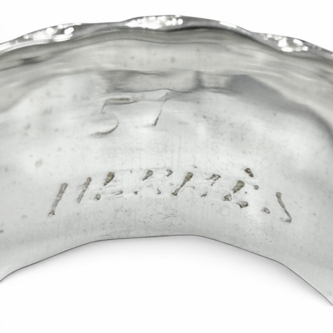 極美品▼HERMES エルメス ヴィンテージ ディアンヌ 925 リング 指輪 シルバー JP9号 重量11.41g メンズ レディース アクセサリー