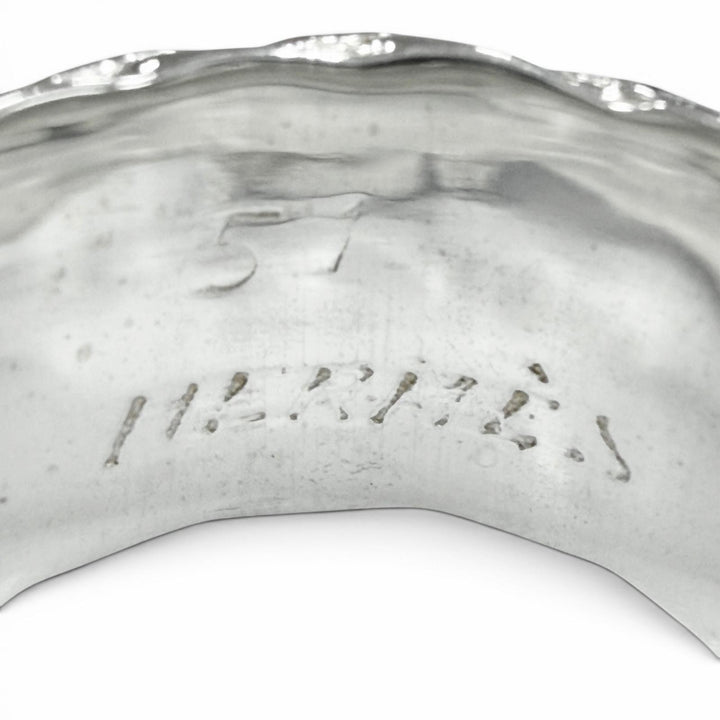 極美品▼HERMES エルメス ヴィンテージ ディアンヌ 925 リング 指輪 シルバー JP9号 重量11.41g メンズ レディース アクセサリー