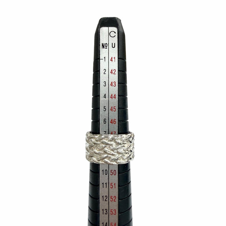 極美品▼HERMES エルメス ヴィンテージ ディアンヌ 925 リング 指輪 シルバー JP9号 重量11.41g メンズ レディース アクセサリー