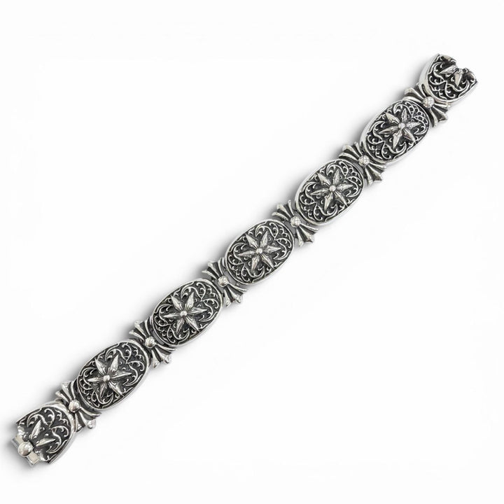 美品△CHROME HEARTS クロムハーツ タイニーオーバルスター ブレスレット 925 アクセサリー シルバー 重量173.8g メンズ オススメ◎