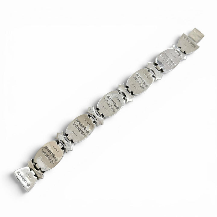 美品△CHROME HEARTS クロムハーツ タイニーオーバルスター ブレスレット 925 アクセサリー シルバー 重量173.8g メンズ オススメ◎