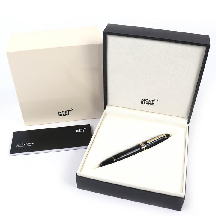 美品△MONTBLANC モンブラン マイスターシュテュック 149 Pix ペン先18K Mニブ 万年筆 ブラック ゴールド 箱・ケース付 ドイツ製 メンズ