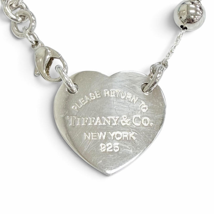 美品△TIFFANY&amp;Co. ティファニー リターントゥティファニー ハードウェア ハート タグ ラップ ロング ネックレス 2連可 AG925 重量95.7g