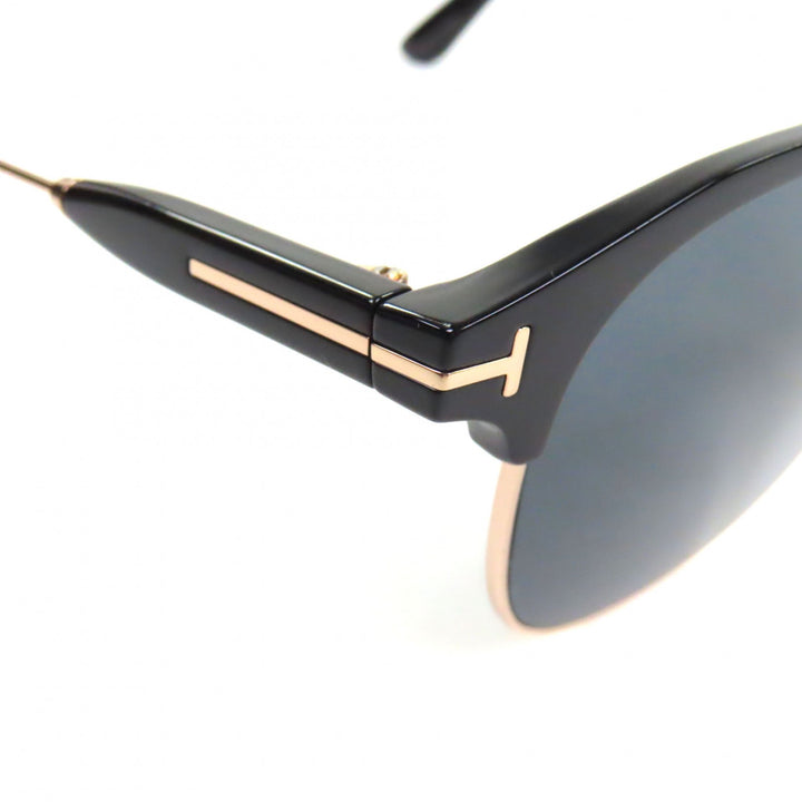 美品▼TOM FORD トムフォード TF890-K アジアンフィット サングラス ブラック ピンクゴールド 56□20 145 デモレンズ ケース付き メンズ