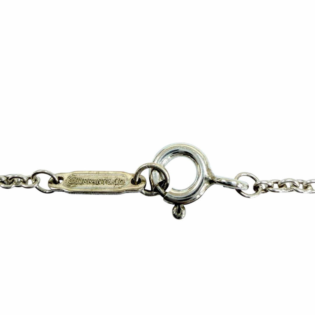 美品☆TIFFANY&amp;Co. ティファニー AG925 ハートキー ネックレス ペンダント シルバー ティファニーブルー 重量4.6g レディース 保存袋付き