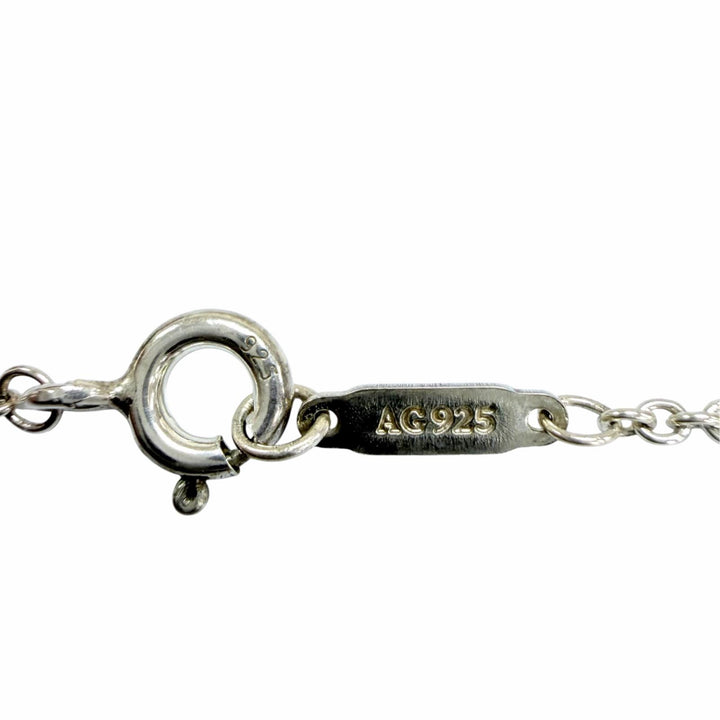 美品☆TIFFANY&amp;Co. ティファニー AG925 ハートキー ネックレス ペンダント シルバー ティファニーブルー 重量4.6g レディース 保存袋付き