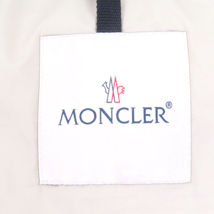 極美品□MONCLER モンクレール 23AW RANCE GIUBBOTTO ロゴワッペン 素材切替 ダウンベスト ジレ カーキ ブラウン 1 正規品 メンズ