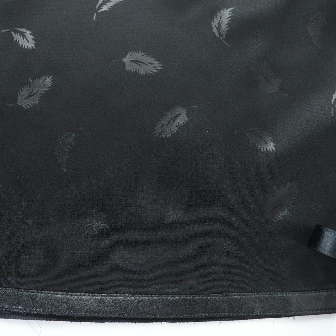 美品☆noir kei ninomiya COMME des GARCONS ノワール ケイ ニノミヤ コムデギャルソン 3T-S003 フェザープリント スカート黒 S 正規品
