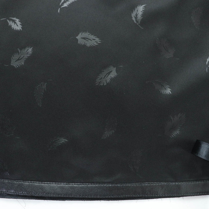 美品☆noir kei ninomiya COMME des GARCONS ノワール ケイ ニノミヤ コムデギャルソン 3T-S003 フェザープリント スカート黒 S 正規品
