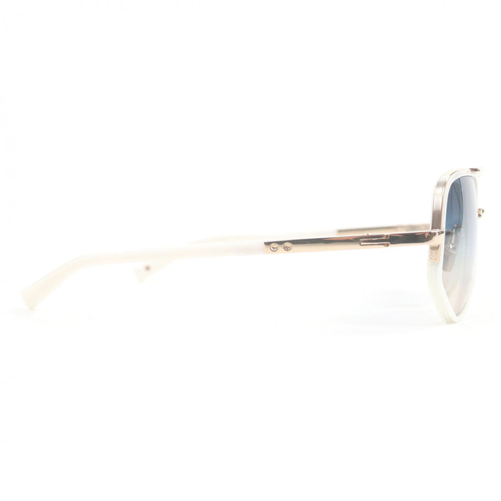 極美品□DITA ディータ DTS463 MACH-X ツーブリッジ サングラス ホワイト ピンクゴールド グラデーションレンズ 55□20-127 日本製　