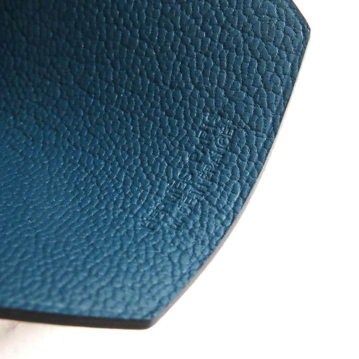 未使用品△HERMES エルメス レザー イヤーズギフト キークロシェット バッグチャーム ネイビー系 箱付き フランス製 レディース