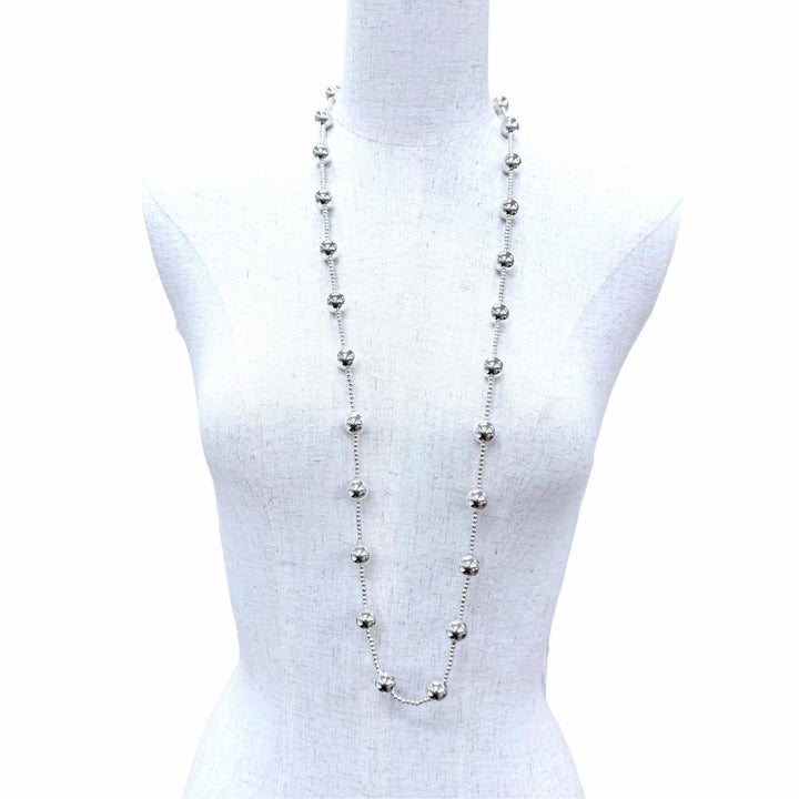 美品☆TIFFANY&amp;Co. ティファニー ハードウェア ボールチェーン ネックレス アクセサリー 925 シルバー 重量52.6g レディース 箱・保袋付