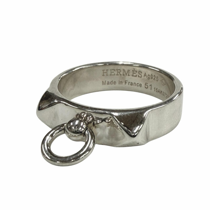 極美品▼HERMES エルメス 15AK072635 コリエドシアンPM AG925 リング 指輪 シルバー 51 JP11号 箱付き 仏製 重量4.3g メンズ レディース