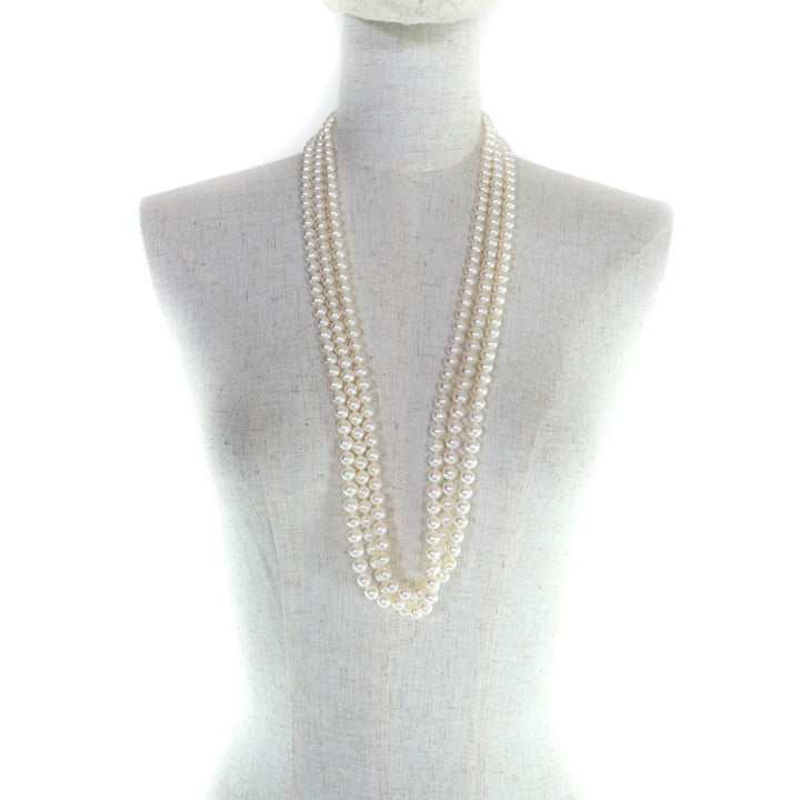 極美品★ティファニー ジーグフェルド コレクション パール ラップ ネックレス フレッシュウォーターパール 925 全長246cm 重量207g