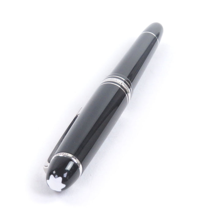 美品□MONTBLANC モンブラン マイスターシュテュック 145 Pix クラシック プラチナライン 14K Fニブ キャップ式 万年筆 ドイツ製