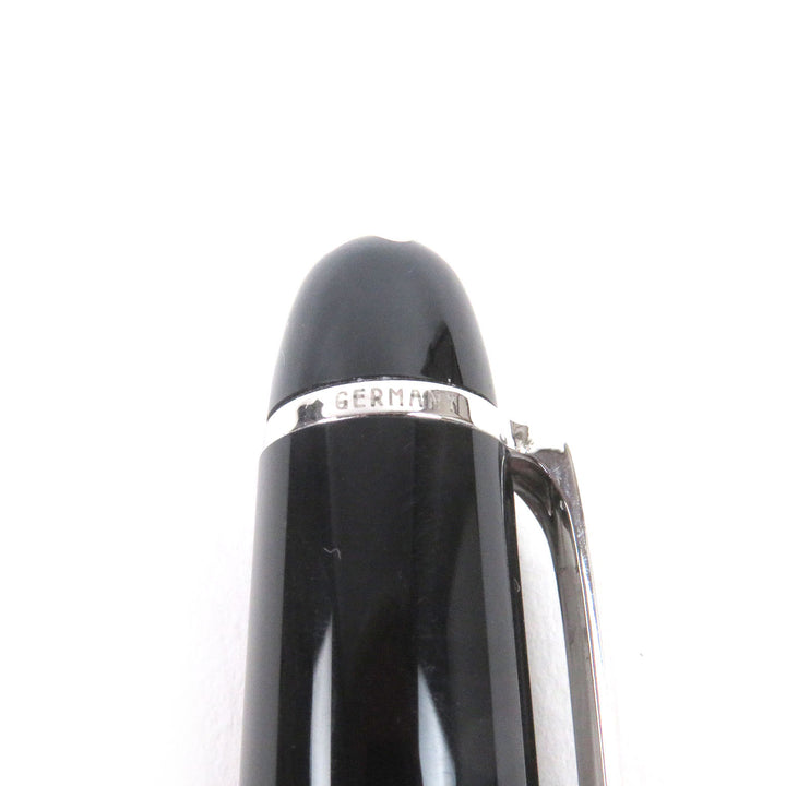 美品□MONTBLANC モンブラン マイスターシュテュック 145 Pix クラシック プラチナライン 14K Fニブ キャップ式 万年筆 ドイツ製