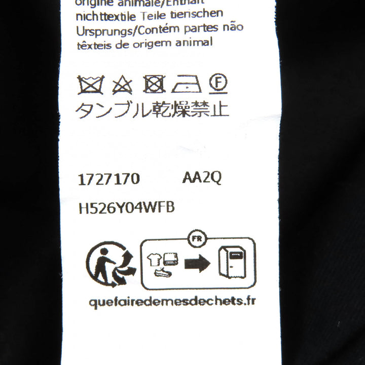 美品△LOEWE ロエベ H526Y04WFB コットン100％ ロゴレザーパッチ付き カーゴパンツ ブラック 44 イタリア製 正規品 メンズ