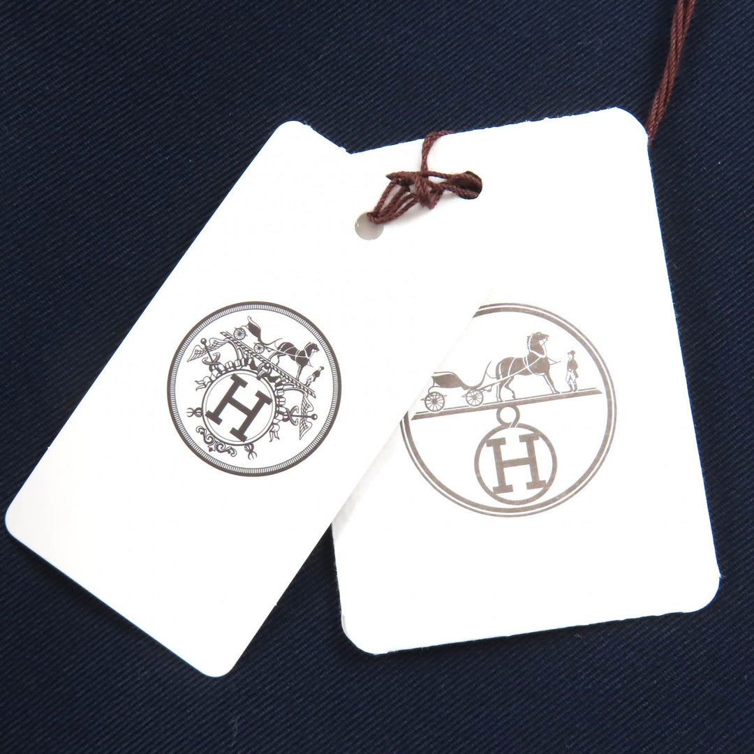 未使用品△HERMES エルメス 21AW ウール レーヨン センタージップ タイトスカート ネイビー 34 フランス製 正規品 レディース