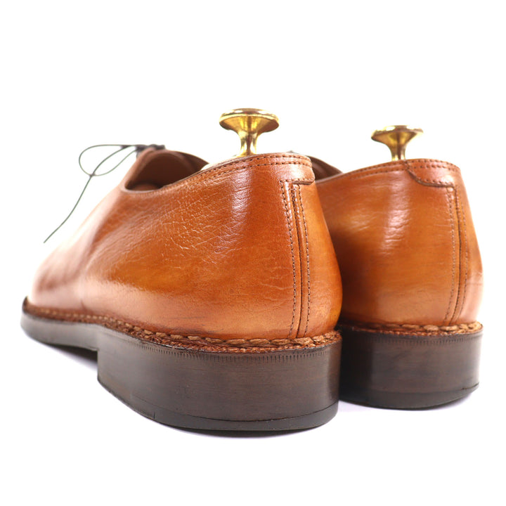 美品▼Berluti ベルルッティ アレッサンドロ レザー 希少 オルガ期 初期 ノルベジェーゼ製法 ホールカット レースアップ レザーシューズ