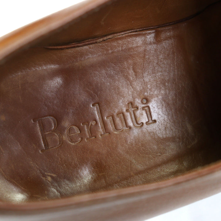 美品▼Berluti ベルルッティ アレッサンドロ レザー 希少 オルガ期 初期 ノルベジェーゼ製法 ホールカット レースアップ レザーシューズ