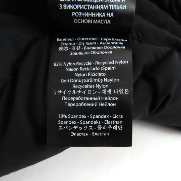 美品★MACKAGE マッカージュ FARREN レザーロゴワッペン・フード付 ZIP UP ダウンコート ダウンジャケット ブラック XS レディース