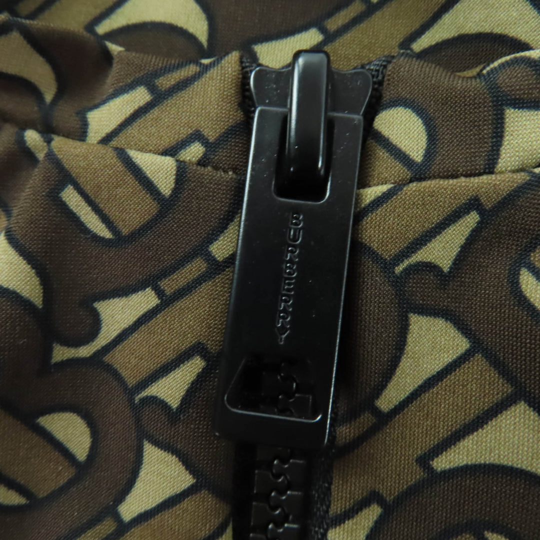 極美品☆BURBERRY バーバリー 8030489 TBモノグラム ティッシ期 クロップド ノースリーブ トップス ブラウン XS 正規品 レディース
