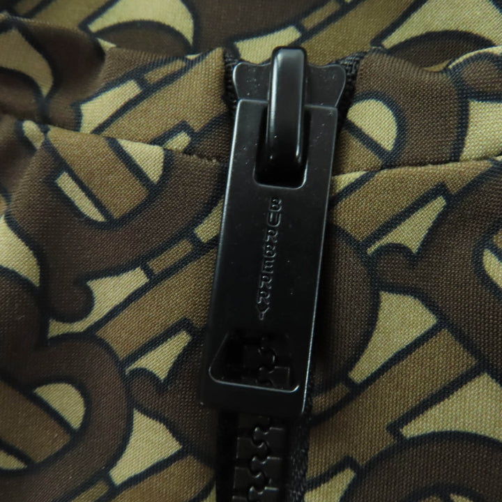 極美品☆BURBERRY バーバリー 8030489 TBモノグラム ティッシ期 クロップド ノースリーブ トップス ブラウン XS 正規品 レディース