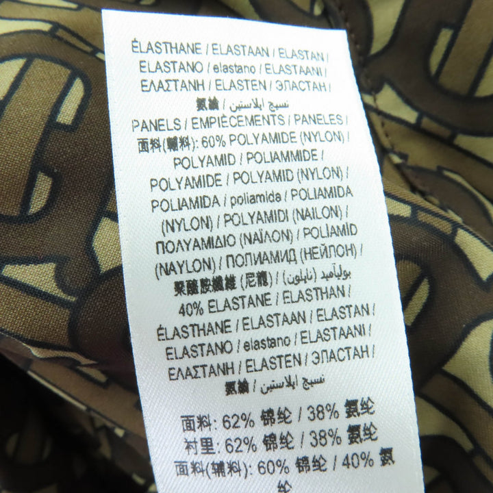 極美品☆BURBERRY バーバリー 8030489 TBモノグラム ティッシ期 クロップド ノースリーブ トップス ブラウン XS 正規品 レディース