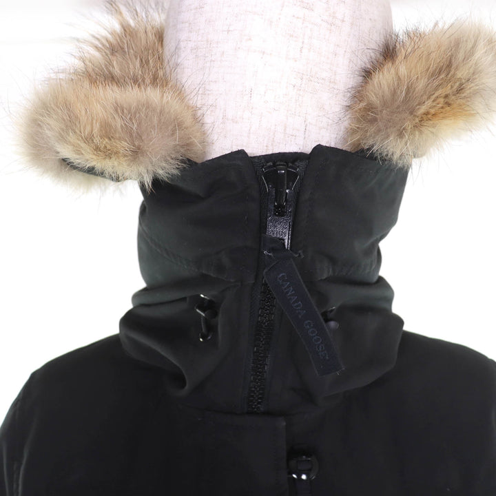 良品☆CANADA GOOSE カナダグース 2090LB LORETTE PARKA ブラックレーベル ファー・フード付 ダウンコート ブラック S 正規品 レディース