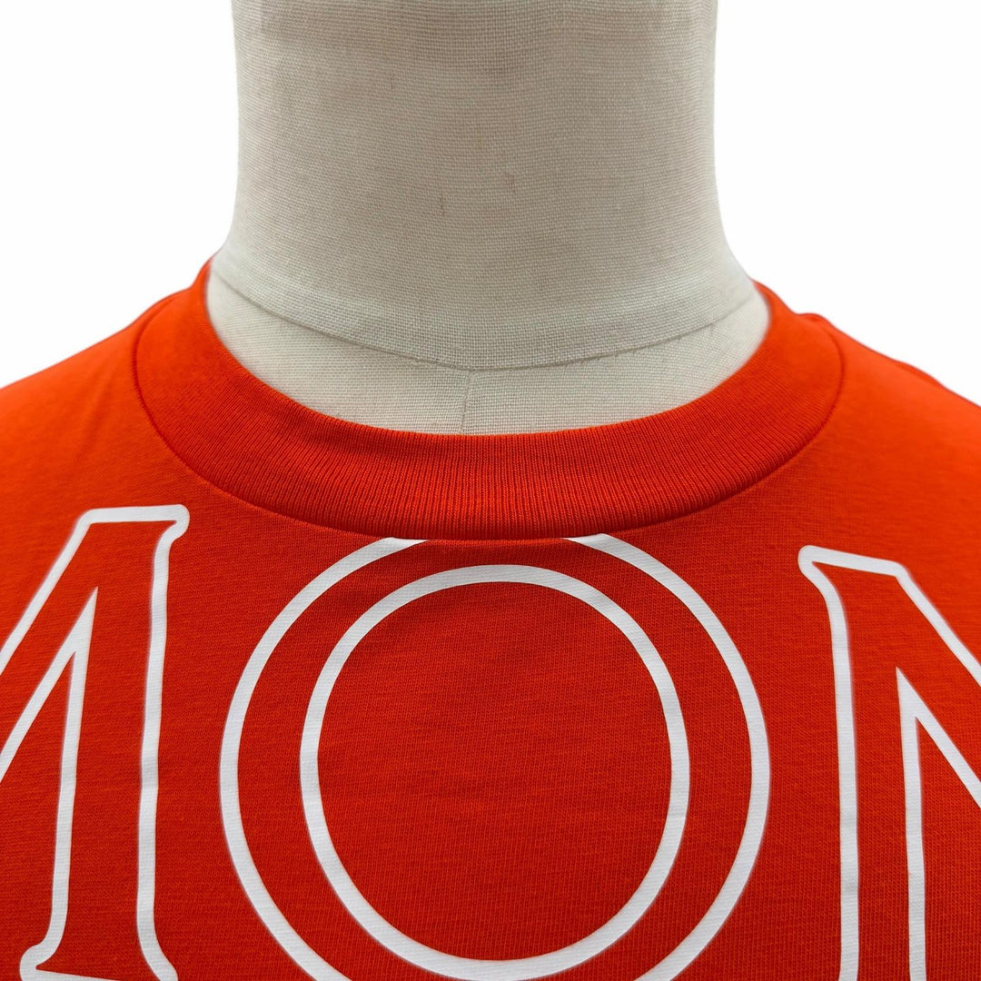 美品▼MONCLER モンクレール 23SS H20938C00022 ワッペン付 ロゴプリント クルーネック ショートスリーブ 半袖Ｔシャツ M 正規品 メンズ